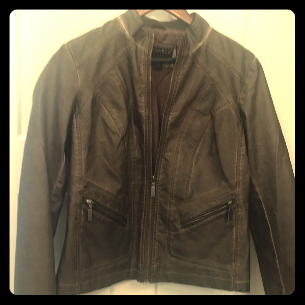 Women’s Bernardo bomber coat medium brown